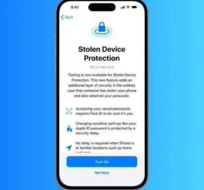 新青苹果授权维修店分享被盗设备保护功能开启方法 